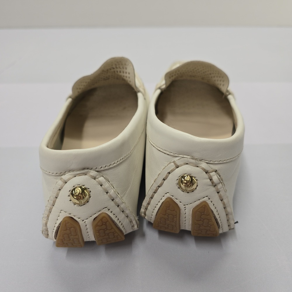 Cole Haan Womens Pinch Weekender Driver Loafers White Perforated Leather 8B - Picture 4 of 6